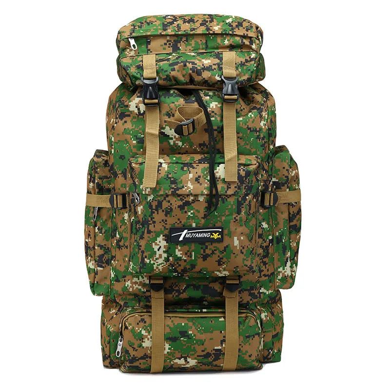 70L Tactical Camping Bag Backpack Mountaineering For Men Travel Outdoor Sport Molle Rucksack Hunting Shoulder Luggage Large Bag