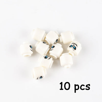 WW2 Military Army Soldier Figures Face Heads Building Blocks City Halloween Accessory Modern SWAT Minifigs Skull Parts Brick Toy