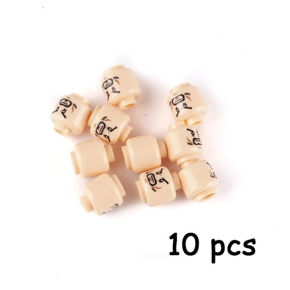 WW2 Military Army Soldier Figures Face Heads Building Blocks City Halloween Accessory Modern SWAT Minifigs Skull Parts Brick Toy