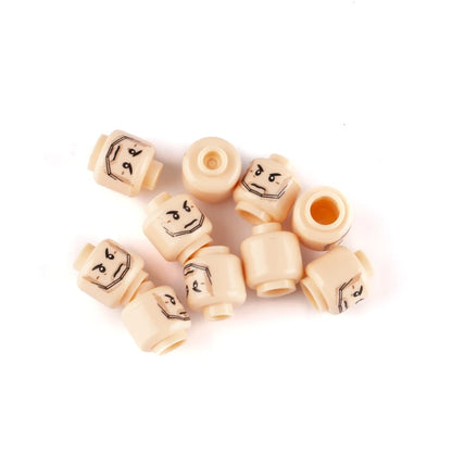 WW2 Military Army Soldier Figures Face Heads Building Blocks City Halloween Accessory Modern SWAT Minifigs Skull Parts Brick Toy