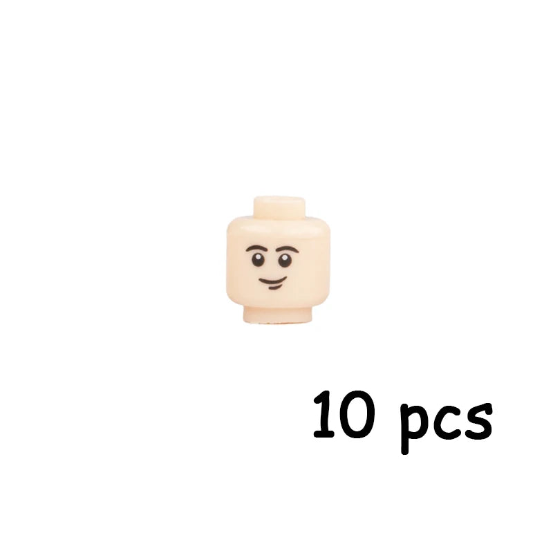 WW2 Military Army Soldier Figures Face Heads Building Blocks City Halloween Accessory Modern SWAT Minifigs Skull Parts Brick Toy