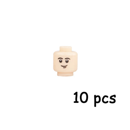 WW2 Military Army Soldier Figures Face Heads Building Blocks City Halloween Accessory Modern SWAT Minifigs Skull Parts Brick Toy