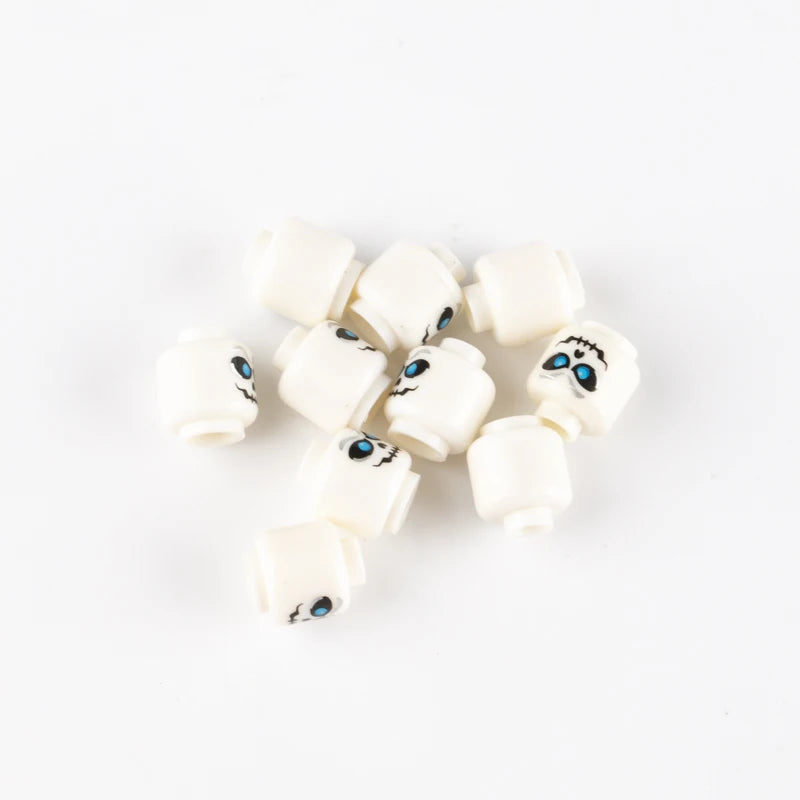 WW2 Military Army Soldier Figures Face Heads Building Blocks City Halloween Accessory Modern SWAT Minifigs Skull Parts Brick Toy