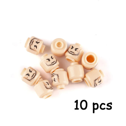 WW2 Military Army Soldier Figures Face Heads Building Blocks City Halloween Accessory Modern SWAT Minifigs Skull Parts Brick Toy