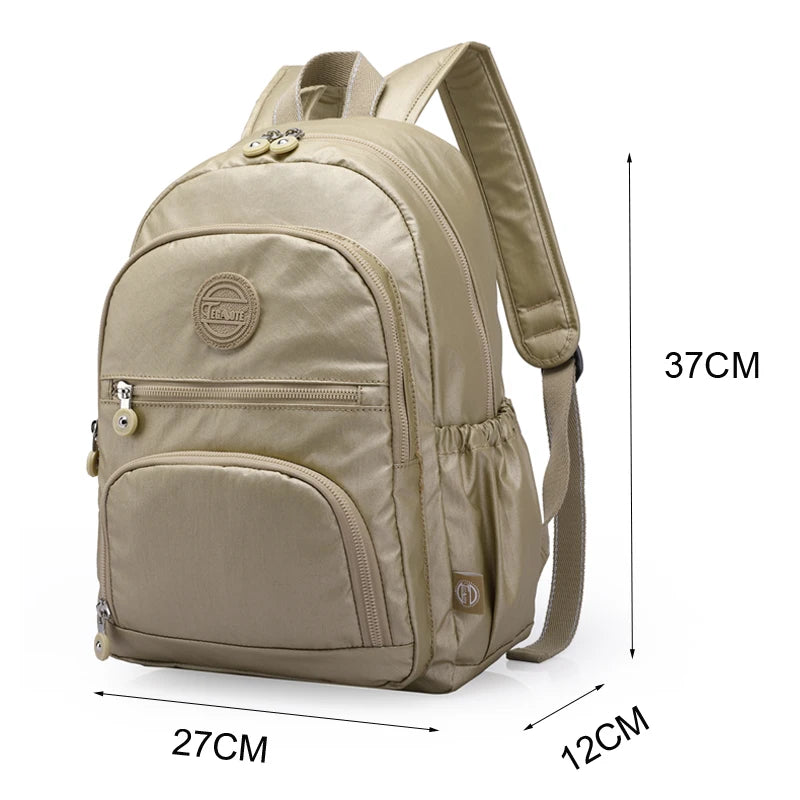 Women's Stylish Small Travel Backpack Waterproof Back to School Girls Sac De Luxe Femme Luxury Brand Bag Mochila Impermeable