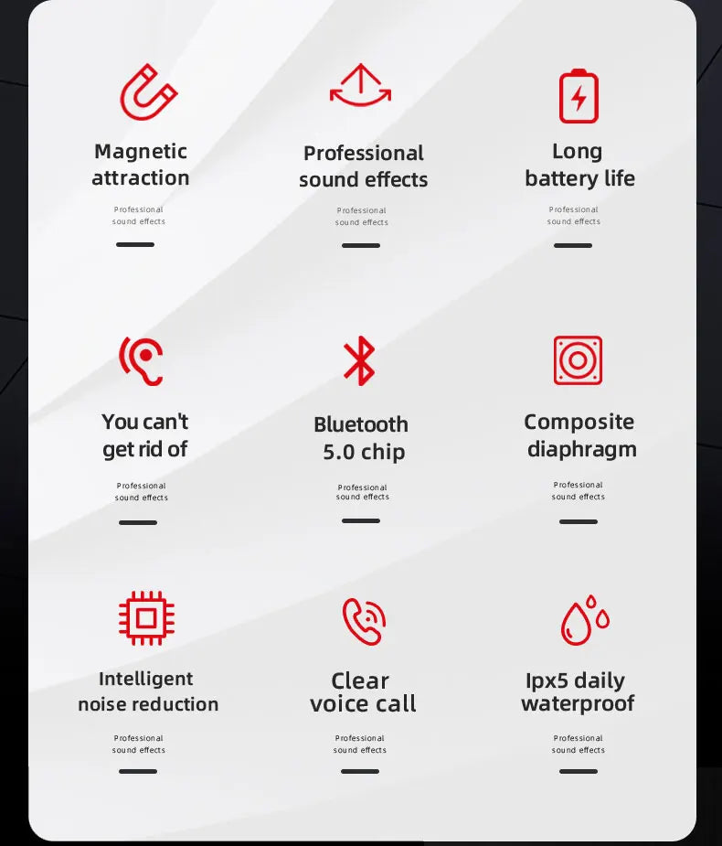 Original Lenovo HE05 Pro TWS Wireless Earphone Bluetooth 5.0 Sports Noise Canceling Neckband Headphones Waterproof Microphone