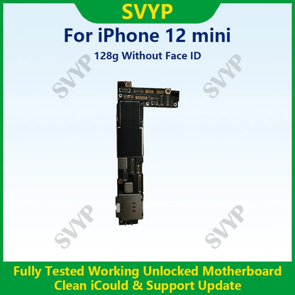 Fully Tested Authentic Motherboard For iPhone 12 64g/128g/256g Unlocked Mainboard With Face ID Cleaned iCloud Support Update