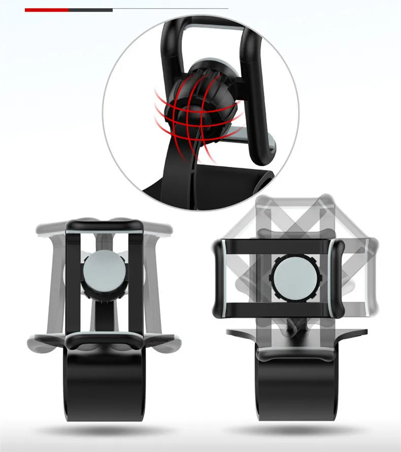 Suporte giratório 360 para celular automotivo, suporte universal para painel de carro, suporte para aderência automática, suporte fixo para celular