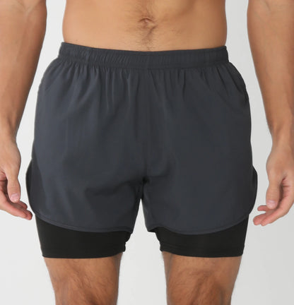Gym Shorts Men Running Shorts with Liner Pockets Towel Loop Quick Dry Lightweight Workout Men's Breathable Athletic Sport Shorts
