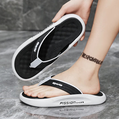 Outdoor Anti-skid Lightweight Mens Flip Flop Summer Casual Men’s Beach Shoes Classic Style Trendy Cozy Holiday Sandals for Man
