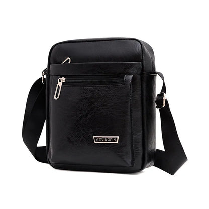 Men's Genuine Leather Crossbody Shoulder Bags High quality Tote Fashion Business Man Messenger Bag Leather Bags fanny pack