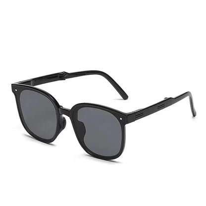 Folding Sunglasses with Case Sun Glasses for Women Fashion Air Cushion Eyewears UV 400 Polarized Eyewears