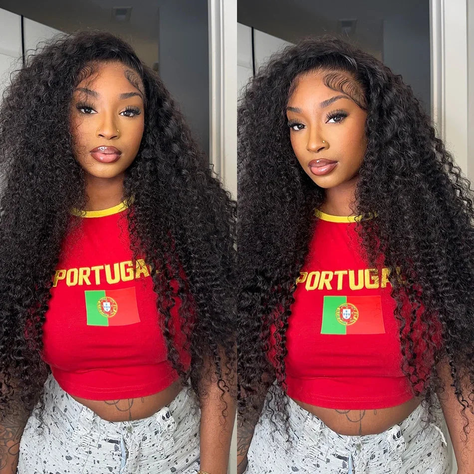 Water Wave 100% Brazilian Curly Hair 13x4 Lace Front Wig 100% Real Human Hair Wigs Natural Color Wigs For Black Women Super Deal