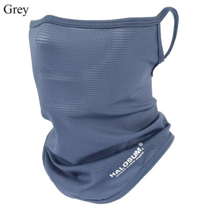 Summer Ice Silk Sun Protection Bike Mask Full Face Mask Balaclava Breathable Sun UV Protection Outdoor Sport Cycling Men Women