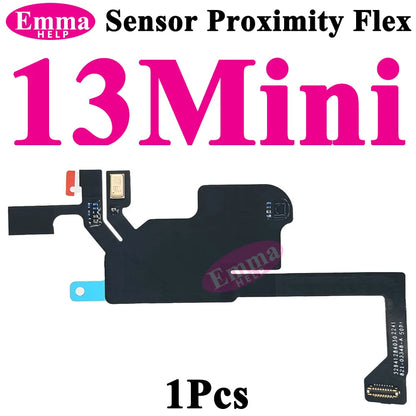 Original Earpiece Sensor Proximity Flex Cable Light for iPhone 13 Pro Max 15 14 Plus Mini Mic Ear Speaker Microphone Repacement