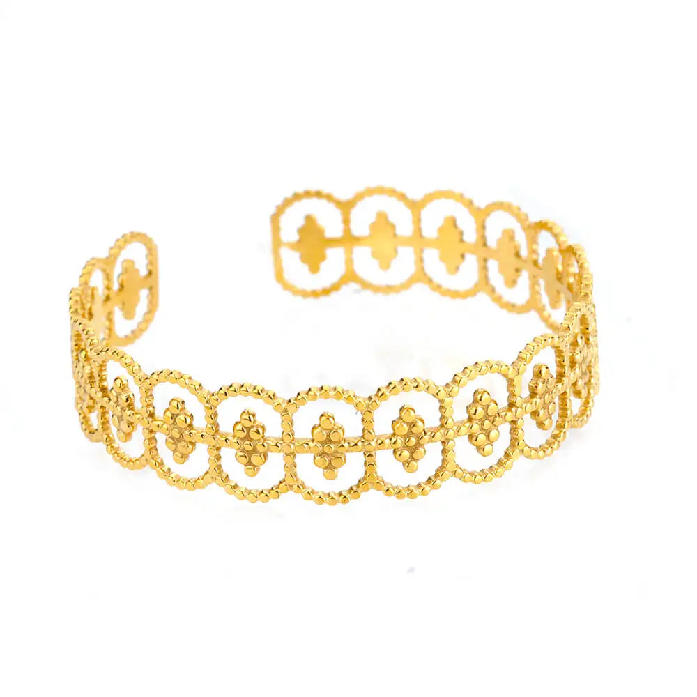 Stainless Steel Bangles Bracelets for women Trendy Aesthetic Opening Bangles Jewelry Wedding Gift pulseras mujer bijoux
