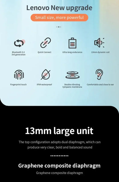 Original LP40 NEW Upgraded Wireless Bluetooth V5.0 Earphones Long Endurance Headphones Low Latency With IPX4 Waterproof Earbuds