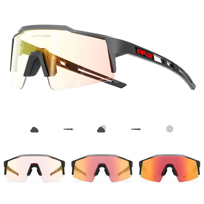 Kapvoe Photochromic Cycling Sunglasses for Men Women Bike Glasses Riding Driving UV400 Mountain Bicycle Goggles Eyewear Sports