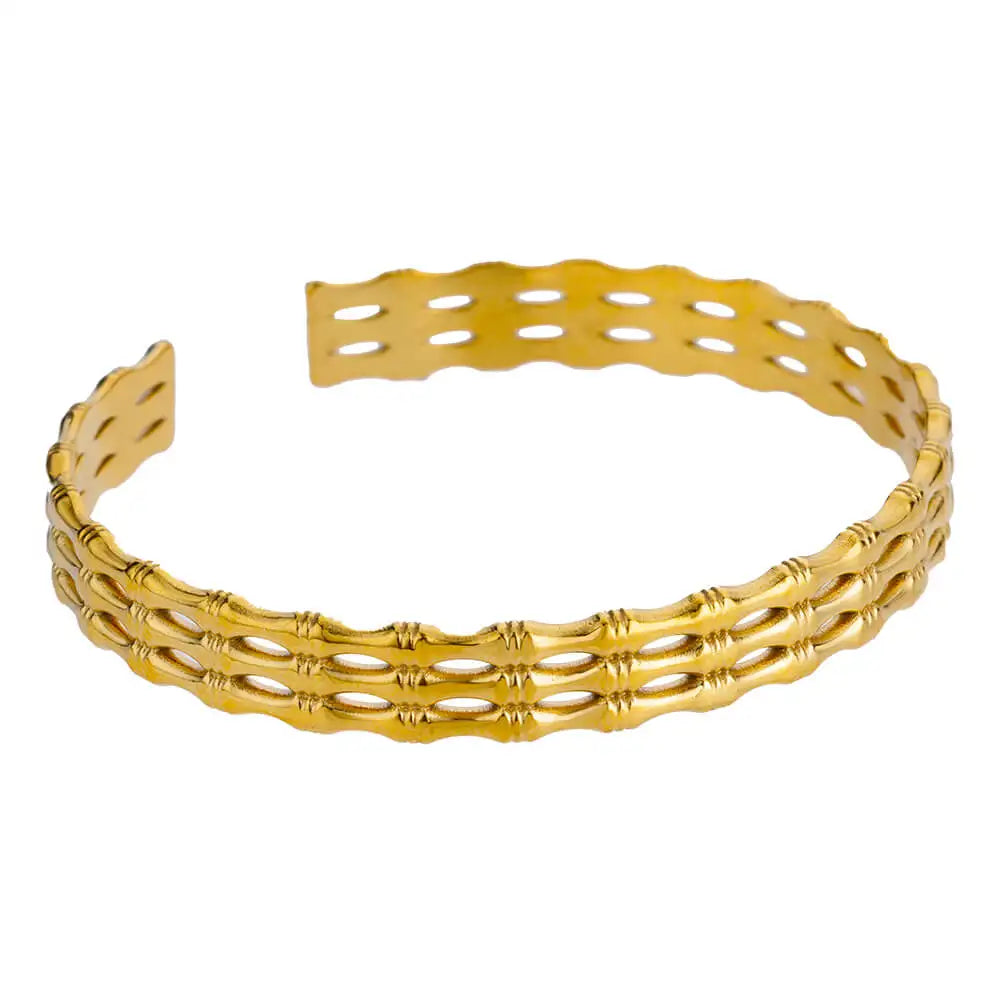 Stainless Steel Bangles Bracelets for women Trendy Aesthetic Opening Bangles Jewelry Wedding Gift pulseras mujer bijoux