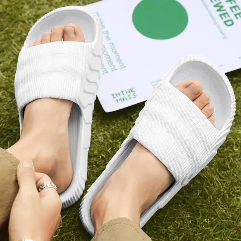 Indoor Outdoor Slippers For Men Women Summer Platform Shoes Soft EVA Anti-slip Couples Bathroom Beach Slides Leisure Sandals