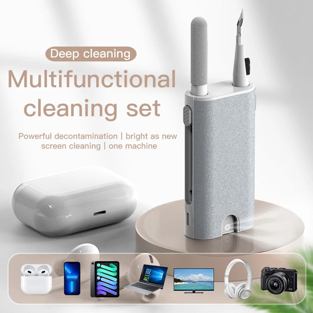 5 in 1 Earphone Case Cleaning Pen with Spray Port Portable Computer Keyboard Cleaner Multifunctional Accessories for Airpods 3