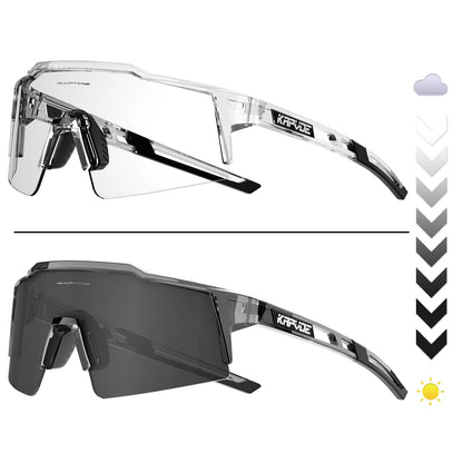Kapvoe Photochromic Cycling Sunglasses for Men Women Bike Glasses Riding Driving UV400 Mountain Bicycle Goggles Eyewear Sports