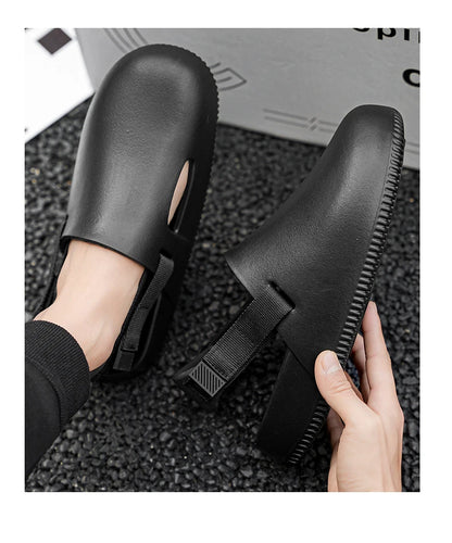 Summers Clogs Man Slippers Men Flat Mules Beach Sandals Quick Drying Water Shoes Work Casual Garden Lightweight Slippers