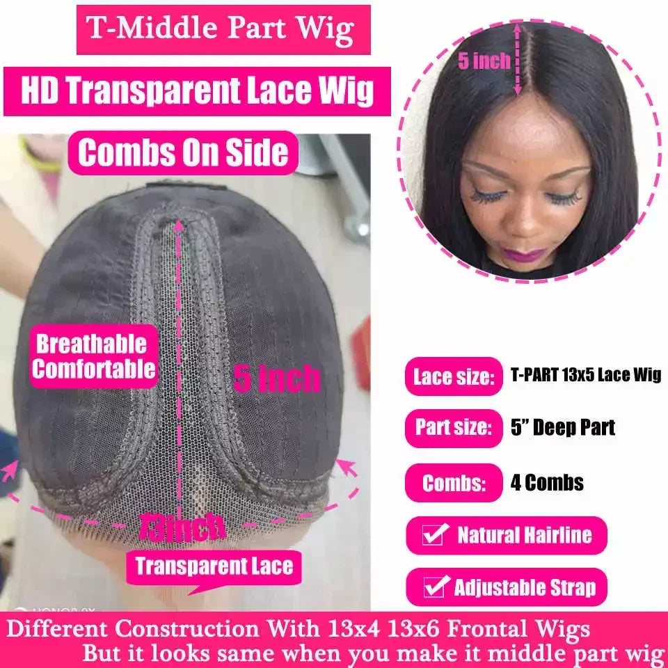 Ombre Straight Bob 13x6X2 Lace Front Wigs Human Hair Short Bob Wigs Ash Blonde Remy Hair Pre Plucked Glueless Wig with Bangs