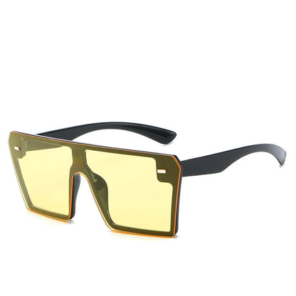 New Top Oversize Square Sunglasses Women Fashion Retro Gradient Sun Glasses 2024 Men Blue Big Frame Vintage Eyewear UV400
