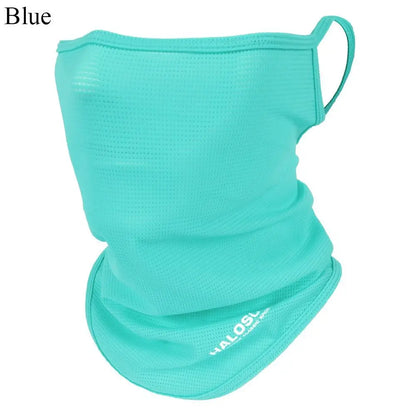 Summer Ice Silk Sun Protection Bike Mask Full Face Mask Balaclava Breathable Sun UV Protection Outdoor Sport Cycling Men Women