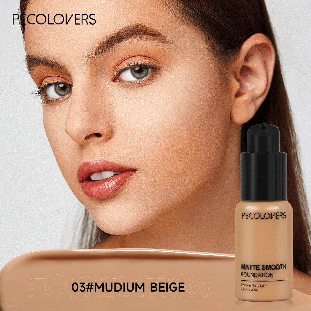 Full Coverage Concealer Foundation - Long-Lasting, Waterproof Natural Matte Finish for Flawless Skin Easy To Create Daily Makeup