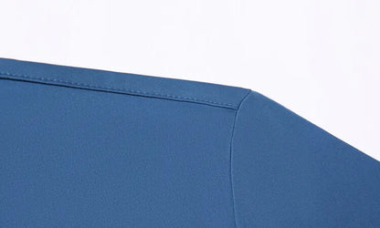Men's Ultra Stretch Short Sleeve Shirt Business Casual  Breathable Stretchable Abrasion-Resistant Solid Color Short Sleeve Shirt
