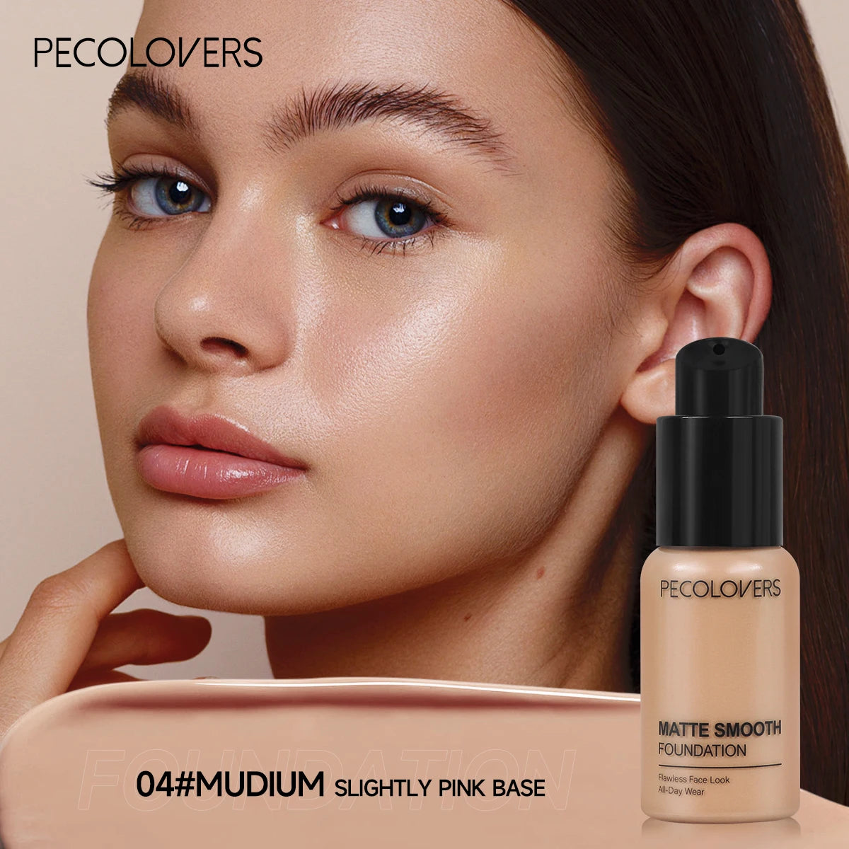 Full Coverage Concealer Foundation - Long-Lasting, Waterproof Natural Matte Finish for Flawless Skin Easy To Create Daily Makeup