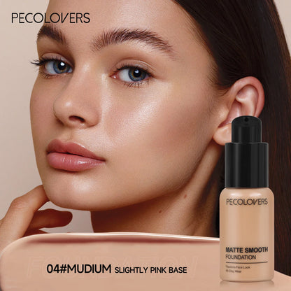 Full Coverage Concealer Foundation - Long-Lasting, Waterproof Natural Matte Finish for Flawless Skin Easy To Create Daily Makeup