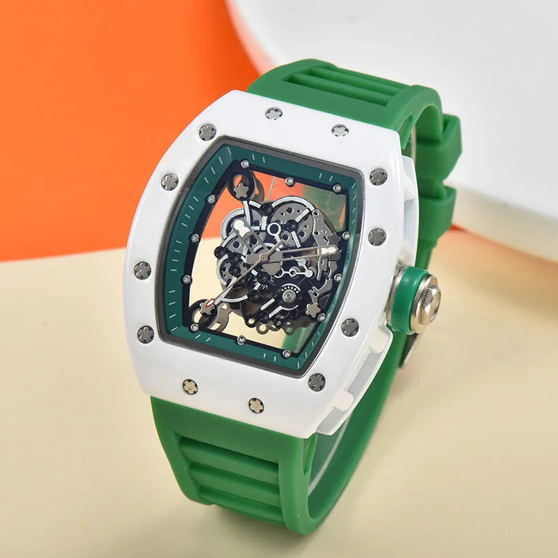 Luxury Quartz Men’s Wristwatch 2025 New Fashion Trend Automatic Waterproof Male Watch Luminous Transparent Watches