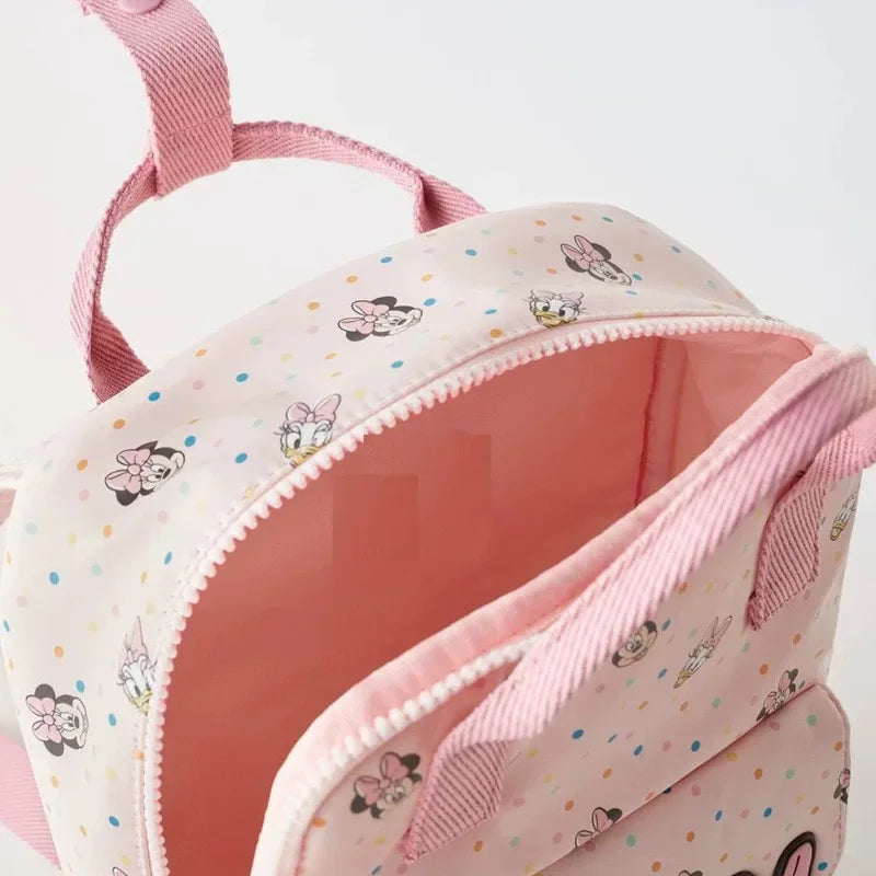 Fashion Children Bags Baby Minnie Mouse Printed Backpack Kindergarten Cartoon Schoolbag