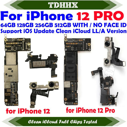 Clean iCloud Mainboard for iPhone 12 MINI Motherboard With Face ID Plate Full Tested Working Logic Board Support Update 12MINI