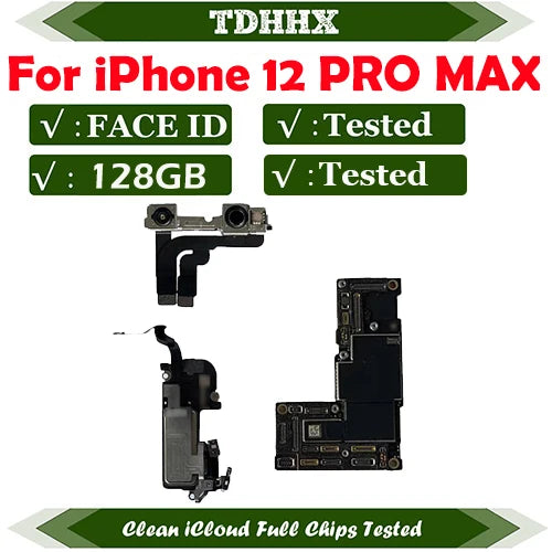 Clean iCloud Mainboard for iPhone 12 MINI Motherboard With Face ID Plate Full Tested Working Logic Board Support Update 12MINI