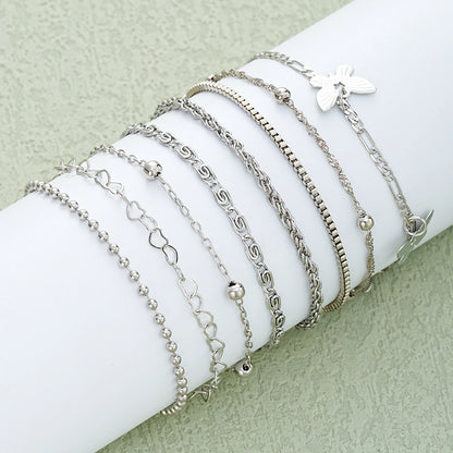 108 Pcs/Pcs Vintage Elegant Pearl Zircon Butterfly Pendant Earrings Ring Necklace Bracelet for Women Daily Wear Jewelry Gift New