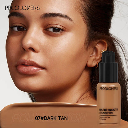Full Coverage Concealer Foundation - Long-Lasting, Waterproof Natural Matte Finish for Flawless Skin Easy To Create Daily Makeup