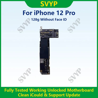 Fully Tested Authentic Motherboard For iPhone 12 64g/128g/256g Unlocked Mainboard With Face ID Cleaned iCloud Support Update