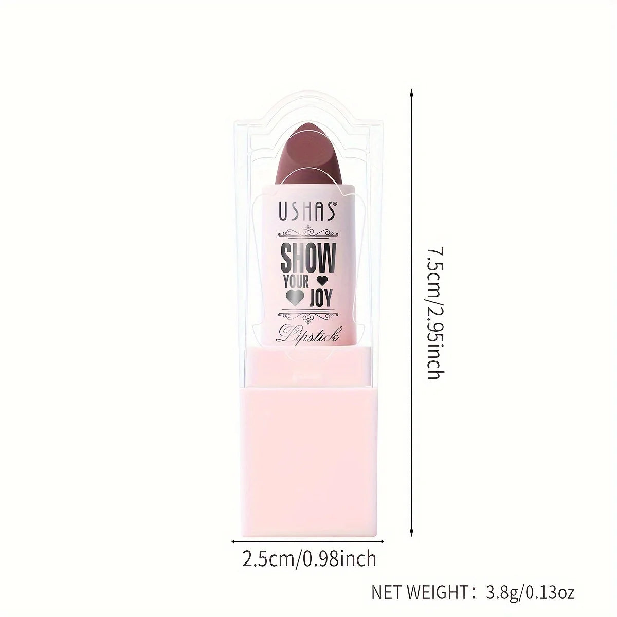 USHAS Purple Matte Lipstick Long Lasting Waterproof 6 Color Lipsticks Sexy Nude Velvet Halloween Brown Moisturizing Lip Makeup