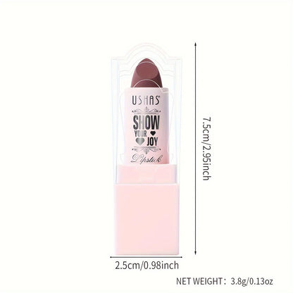 USHAS Purple Matte Lipstick Long Lasting Waterproof 6 Color Lipsticks Sexy Nude Velvet Halloween Brown Moisturizing Lip Makeup