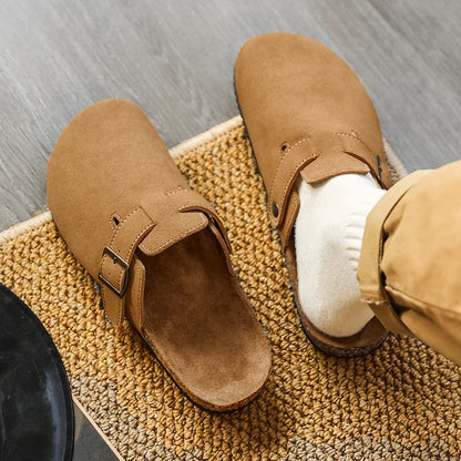 Fashion Men Mules Shoe with Arch Support Birkens Mens Shoes Men's Suede Sandals Retro Cork Clogs Unisex Classic Beach Тапочки