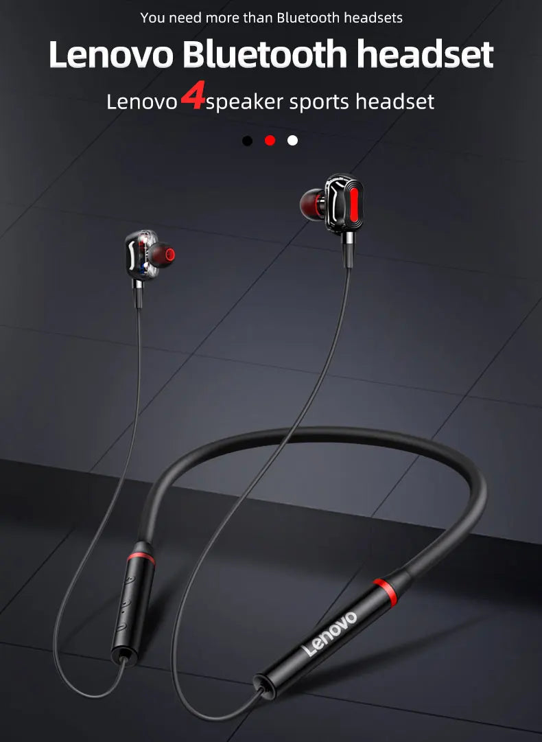 Original Lenovo HE05 Pro TWS Wireless Earphone Bluetooth 5.0 Sports Noise Canceling Neckband Headphones Waterproof Microphone