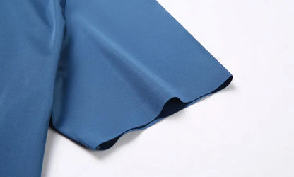 Men's Ultra Stretch Short Sleeve Shirt Business Casual  Breathable Stretchable Abrasion-Resistant Solid Color Short Sleeve Shirt