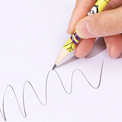 12~36pcs Halloween Style Pencils Random Design HB Pencil Cartoon Eraser Halloween Themed Stationery Students Gift Boys Girls ZYF