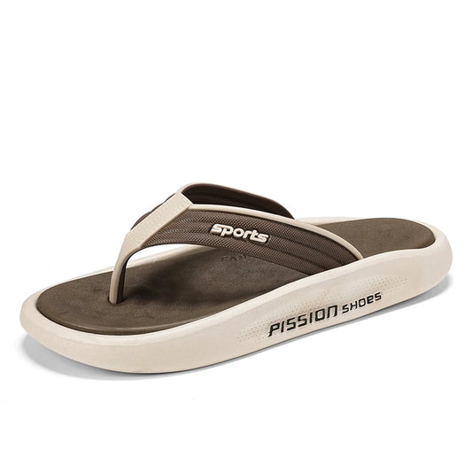 Outdoor Anti-skid Lightweight Mens Flip Flop Summer Casual Men’s Beach Shoes Classic Style Trendy Cozy Holiday Sandals for Man