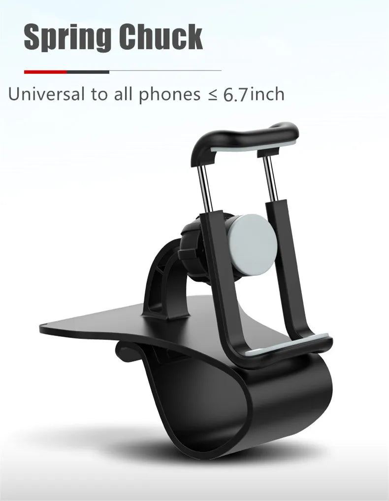 Suporte giratório 360 para celular automotivo, suporte universal para painel de carro, suporte para aderência automática, suporte fixo para celular