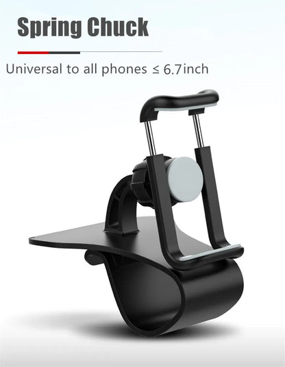 Suporte giratório 360 para celular automotivo, suporte universal para painel de carro, suporte para aderência automática, suporte fixo para celular